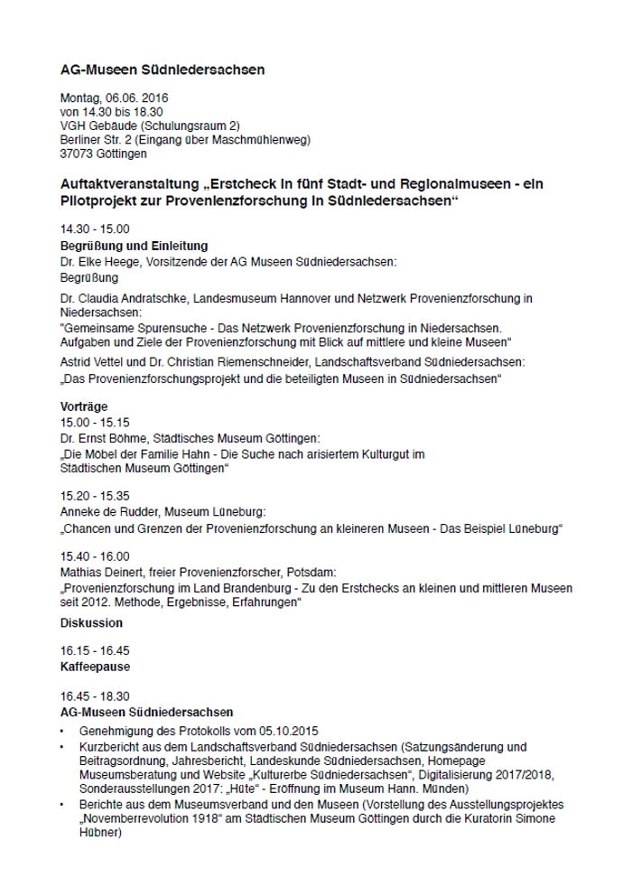 Auftaktveranstaltung Erstcheck Göttingen 2016