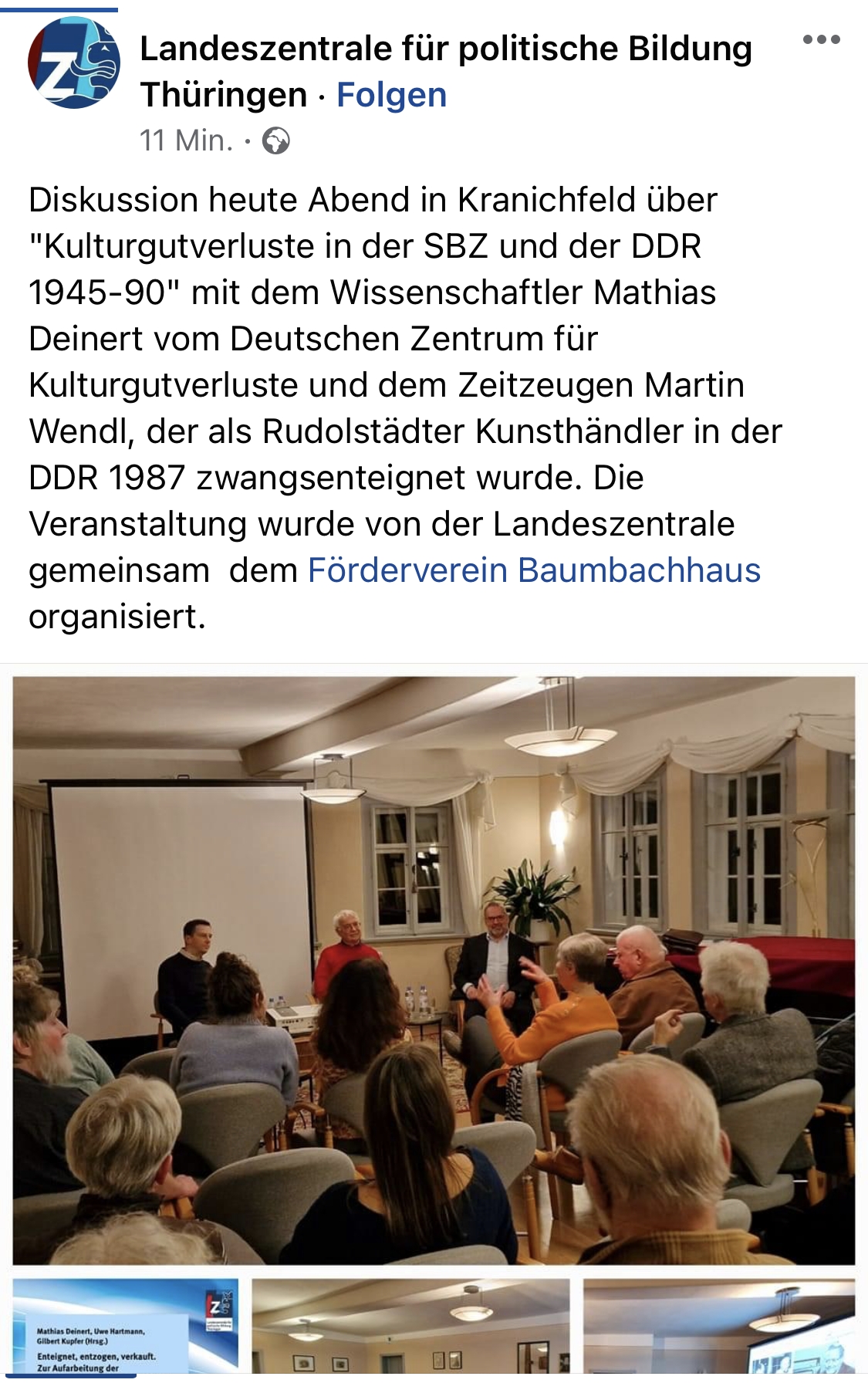 Das politische Buch im Gespräch in Kranichfeld