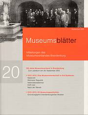 Museumsblätter, Heft 20